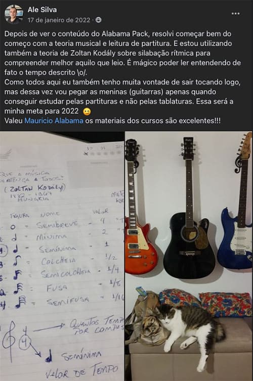 Relato real de aluno sobre o ensino de Mauricio Alabama — 17